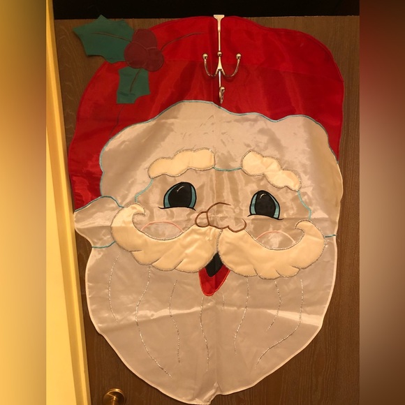 Vintage Nice Large 42x28” Porch Yard Garden Stanta Flag - Picture 2 of 6